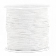 Macramé bead cord 0.8mm White